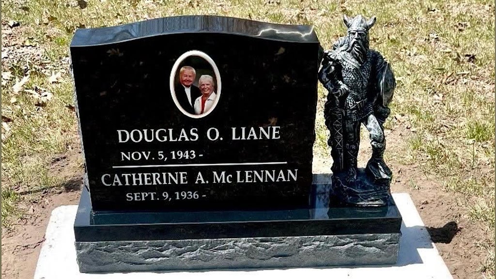Viking statue stolen from gravestone in cemetery on Lac Mille Lacs, sheriff says — WCCO / CBS Minnesota, Palm Harbor Community news