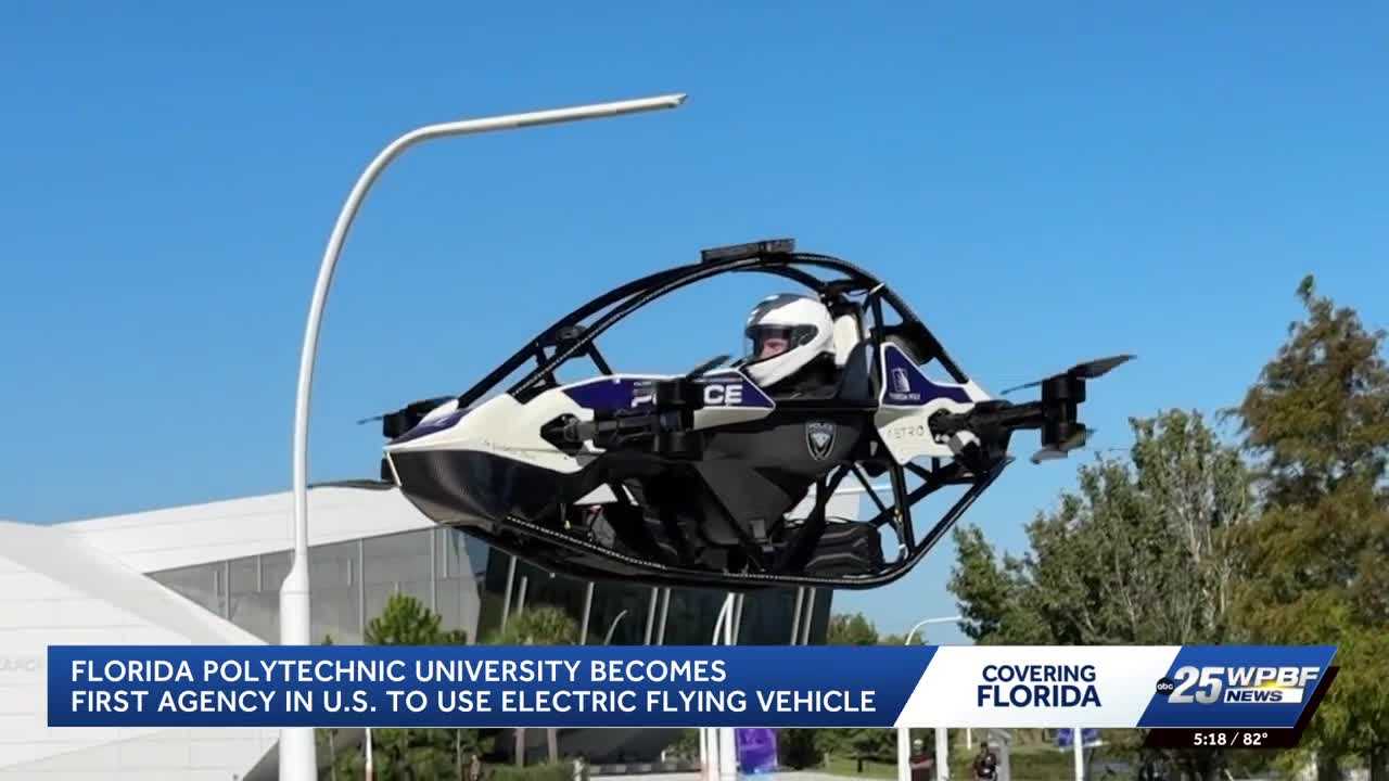 Florida Polytechnic University develops electric flying vehicle for police emergencies — WPBF West Palm Beach, Palm Harbor Community news