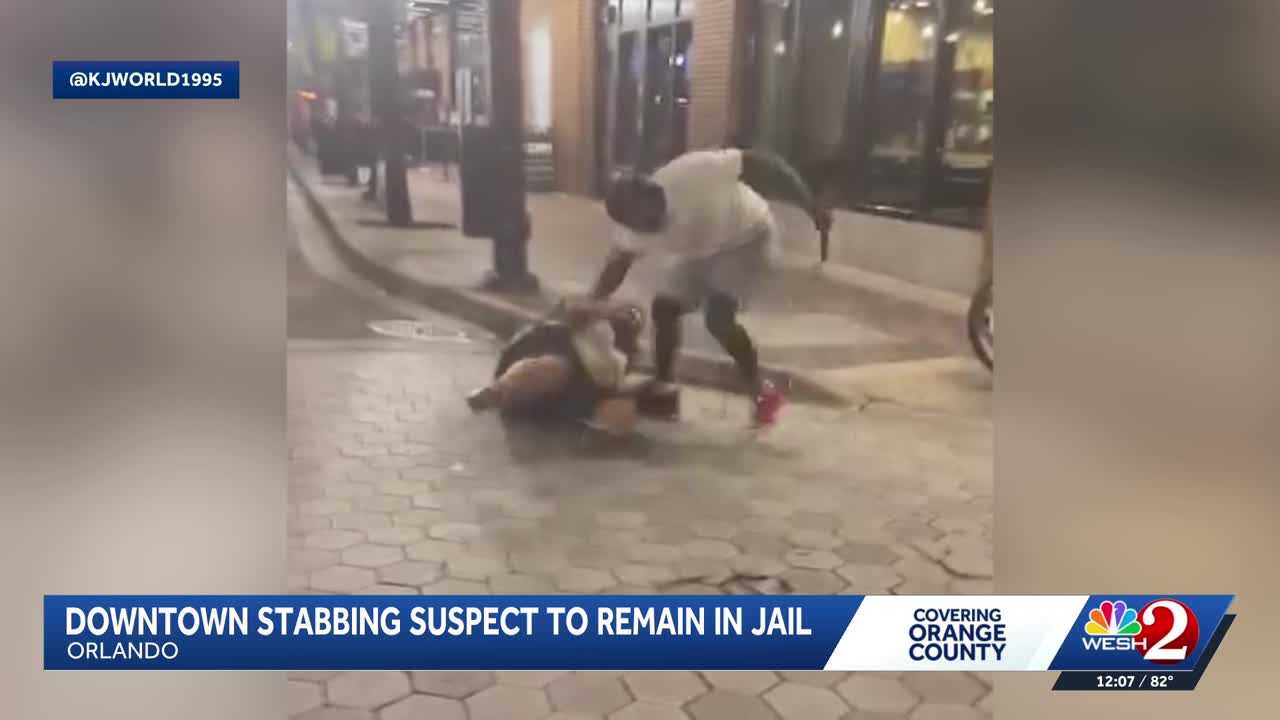 Downtown Orlando stabbing suspect ordered to remain in jail without bond — WESH 2 Orlando, Palm Harbor Business news