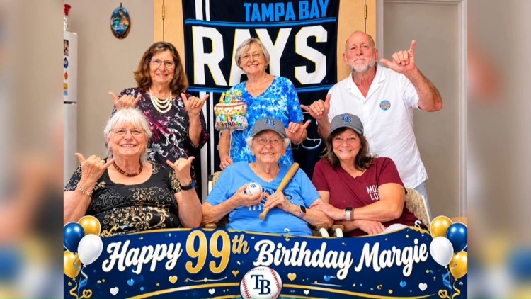 Rays fan celebrates 99th birthday with World Series Game 4 victory — WTSP 10 Tampa Bay