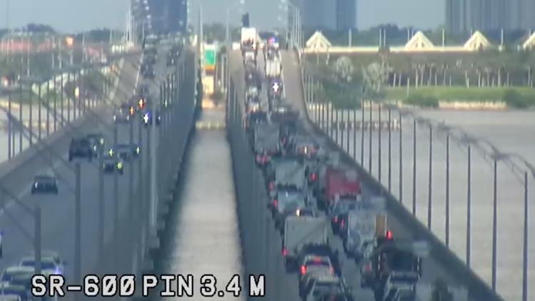 LIVE: Traffic builds on Gandy Bridge due to crash in eastbound lanes — WTSP 10 Tampa Bay